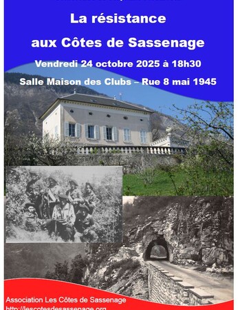 Conférence. La Résistance aux Côtes de Sassenage